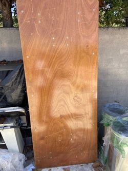 Wood folding table