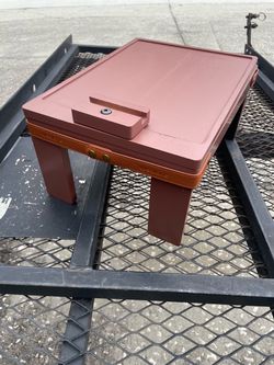 Wealone Couch Armrest Table with Storage