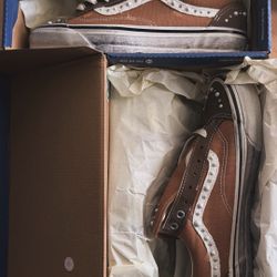 Cocoa Brown Pearlized Vans 