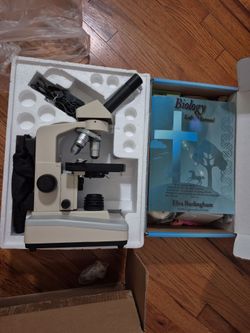 High School Biology Bundle: Accu-Scope LED Microscope  + Logos Science Lab Kit