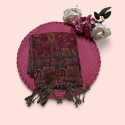 New | Maroon Pashmina Shawl