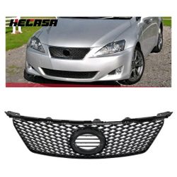 For Lexus IS250 IS350 2006-2008 Black Sport Mesh Grille Front Hood Bumper Grill