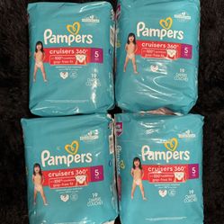 Pampers Cruisers  4 PACK SIZE 5