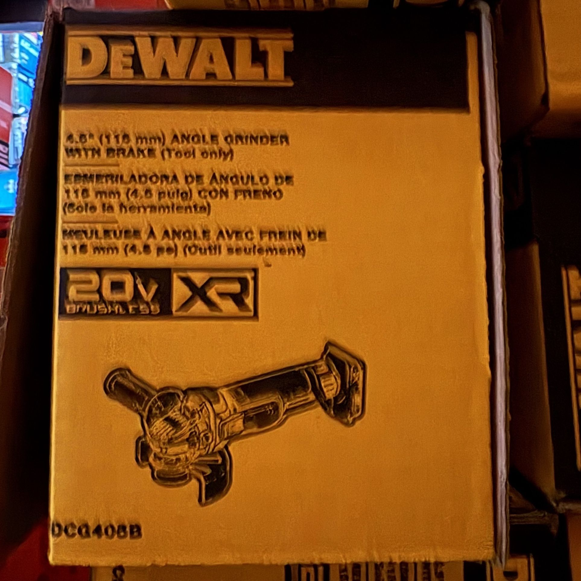 Dewalt New Grinder XR Brushless 