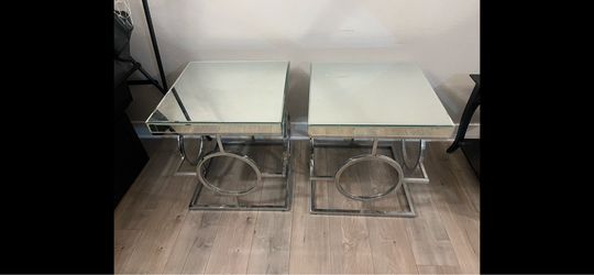 glass top end tables