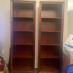 2 Crate & Barrel Bookshelves 