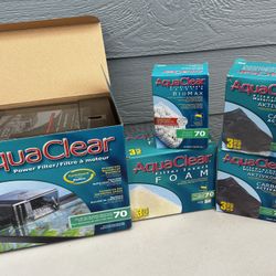 NEW Fluval AquaClear 70 Power Filter + 