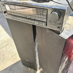 Boston Accoustic speakers and Sony radio receiver 