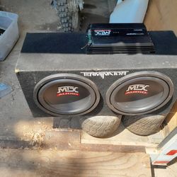 Two 12" MTX Subwoofers
