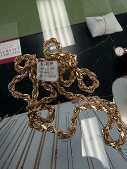 10k rope necklace
