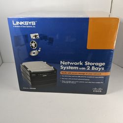 Cisco-Linksys Network Storage System with 2 Bays (NAS200) Brand New Sealed