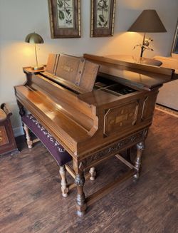 Early 1900’s Weber Grand Piano W/ Real Ivory Keys