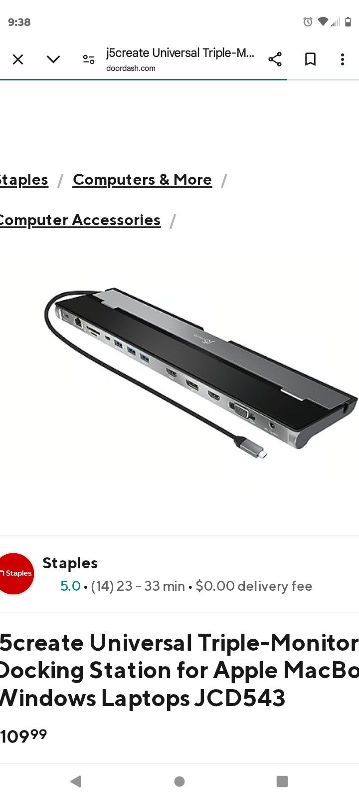 J5 Create Docking Station 