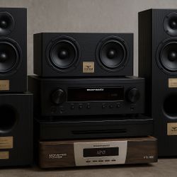 Premium Home Theater Bundle – Totem 5.1 Speakers + Marantz Receiver + Monster Power (Pickup Only – Culver City)