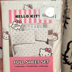 Full Hello Kitty  Bed Sheets 