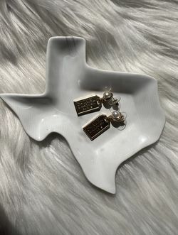 Pearl Dangle CC Earrings 