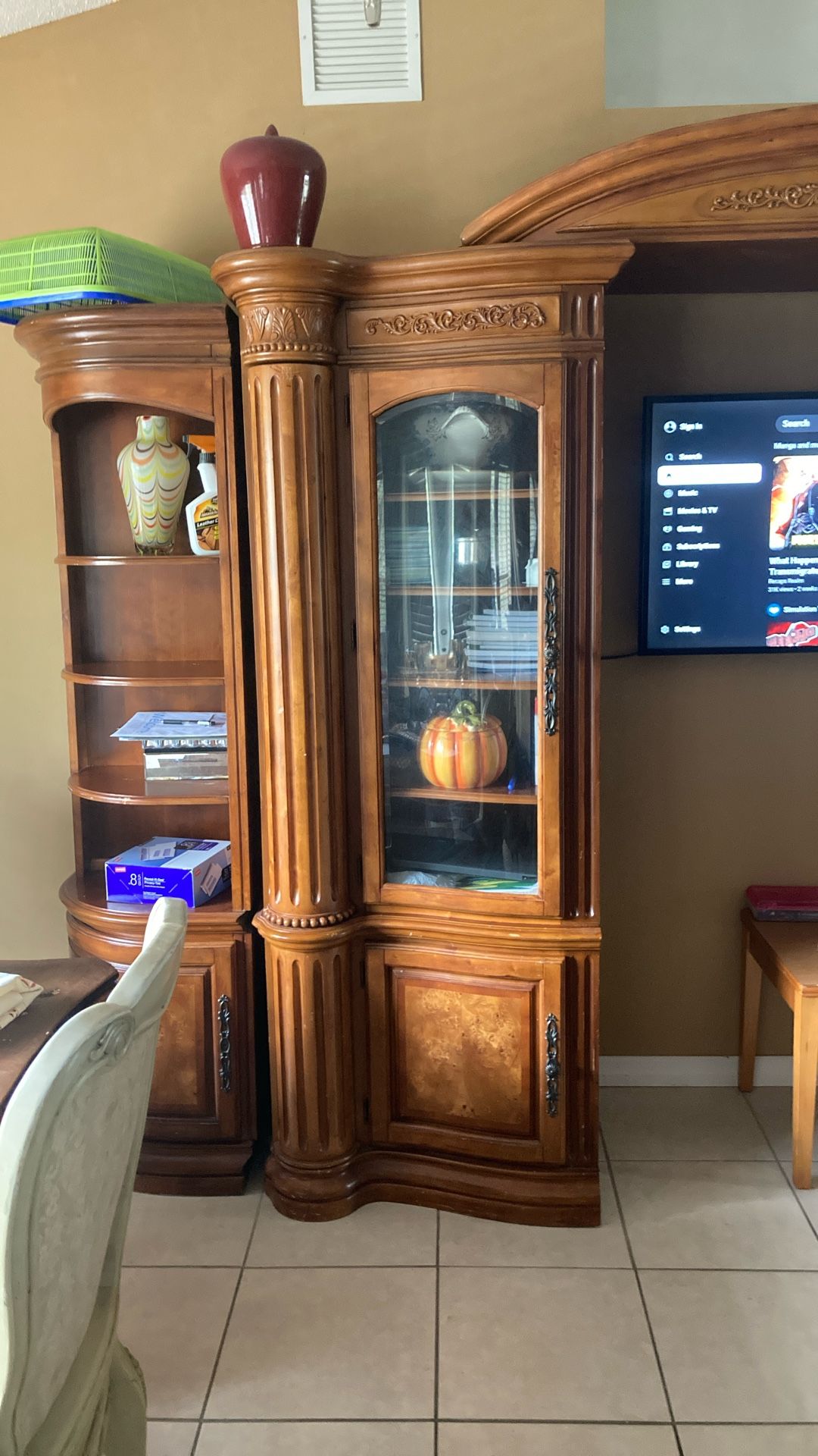 Wooden China And Table