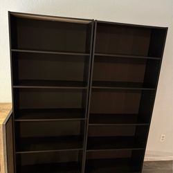 2 Black Shelves