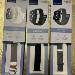 Insignia™ - Stainless Steel Mesh Band for Apple Watch 38mm, 40mm and 41mm $25 Each