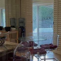 Dining table and chairs