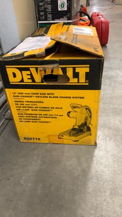 Dewalt chop saw quick change keyless blade