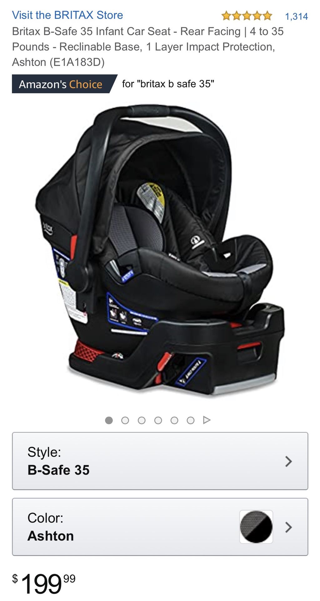 BRITAX B-Safe 35 Infant Car Seat + Base