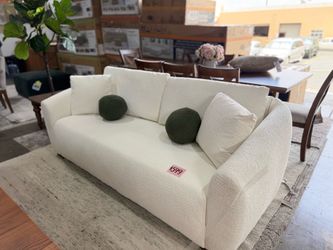 White Plush Sofa Brand new