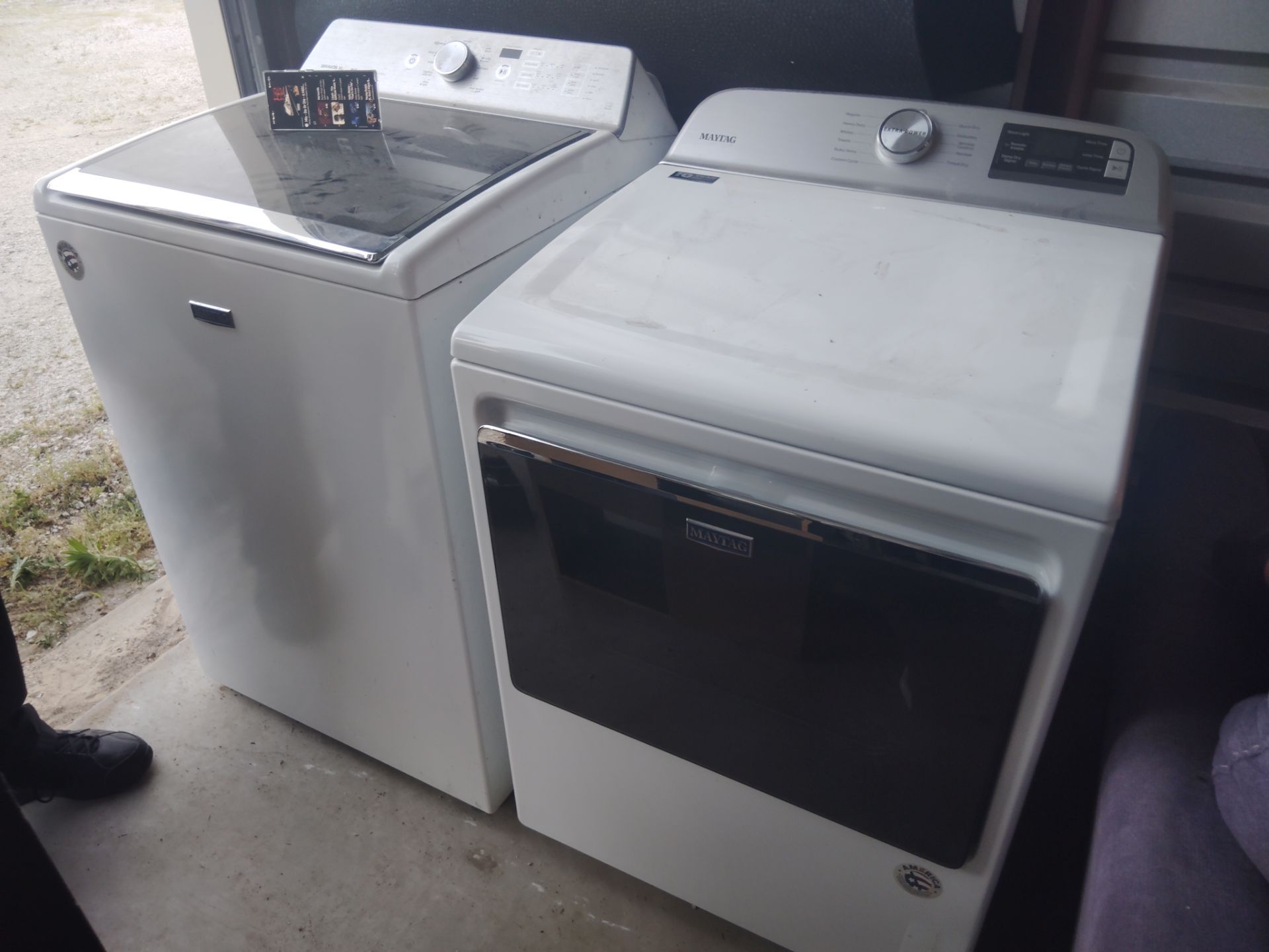 Maytag, washing machine and dryer