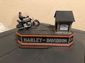 Harley Davidson mechanical bank