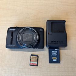 Nikon COOLPIX S9700 Digital Camera 16.0MP 30x Optical Zoom Black