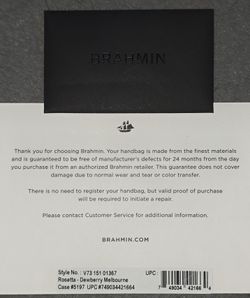 Brahmin Purse and Wallet