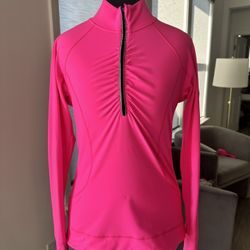 Victorias Secret Sport Hot Pink Half Zip Jacket