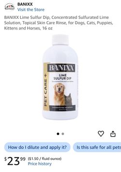 Bannix Lime Sulfur Dip & Pad Tough Paw Spray