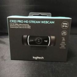 BRAND NEW SEALED In Box! Logitech C922 Pro HD Stream Webcam V-U0028