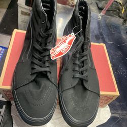 Vans Sk8-hi Black Shoes Size 16 Men