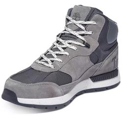 Timberland Mens Field Trekker Mid-Height Hiking Boots Medium Grey Suede 11.5 New 