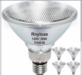 4 Pack Long Lifespan PAR38 Flood Light Bulb, Dimmable 38W 120V
