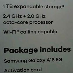 New Galaxy A16 Total Wireless (For Sale Or Trade)