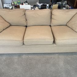 Tan Cloth Couch