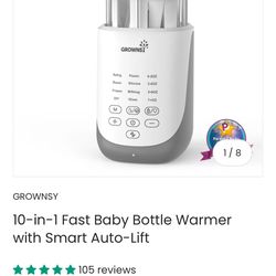 Grownsy nutri baby bottle warmer milk/formula