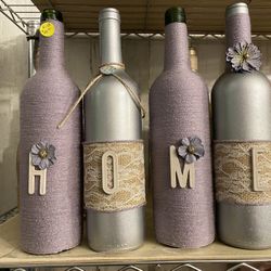Altered wine bottles