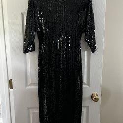 Oleg Cassini Sequin Dress