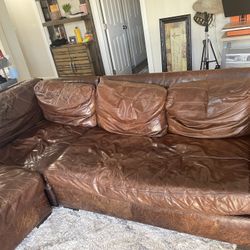 Leather couch