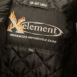 X Element Motor Cycle Jacket New