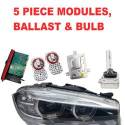 2014-2018 BMW X5 X6 Headlight Original Oem Compete With Modules And Bulbs 