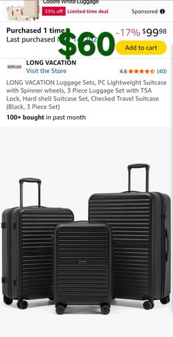 3 piece luggage set