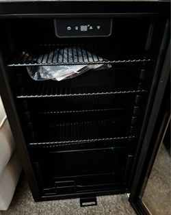 Black Beverage Cooler with Digital Controls