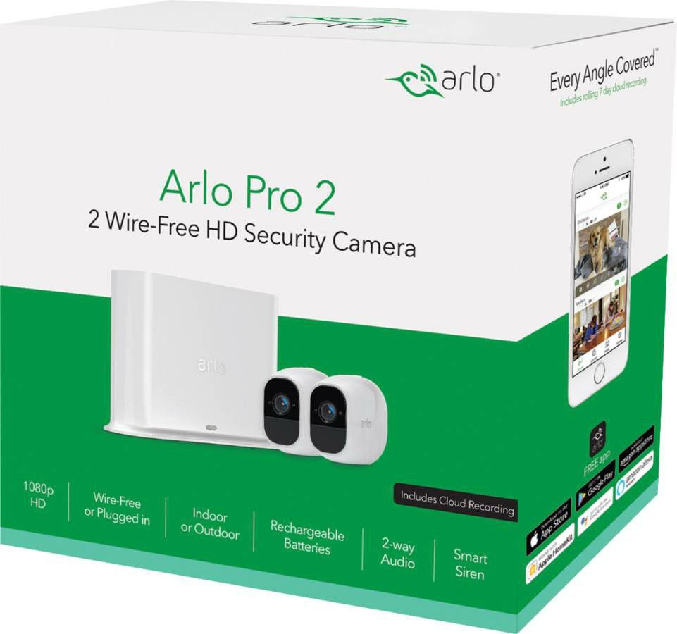 Netgear Arlo Pro 2 1080p Wire-Free Security 2 Camera System