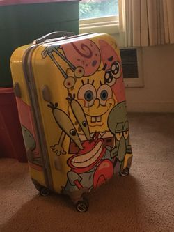 Kids spongebob themed suitcase