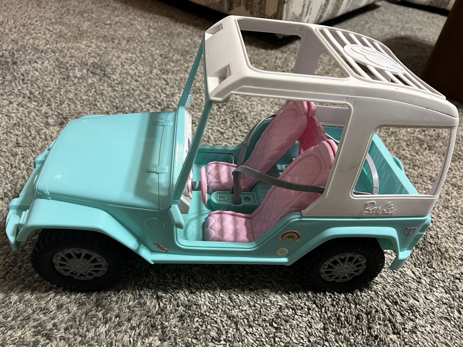 Barbie passport jeep sale
